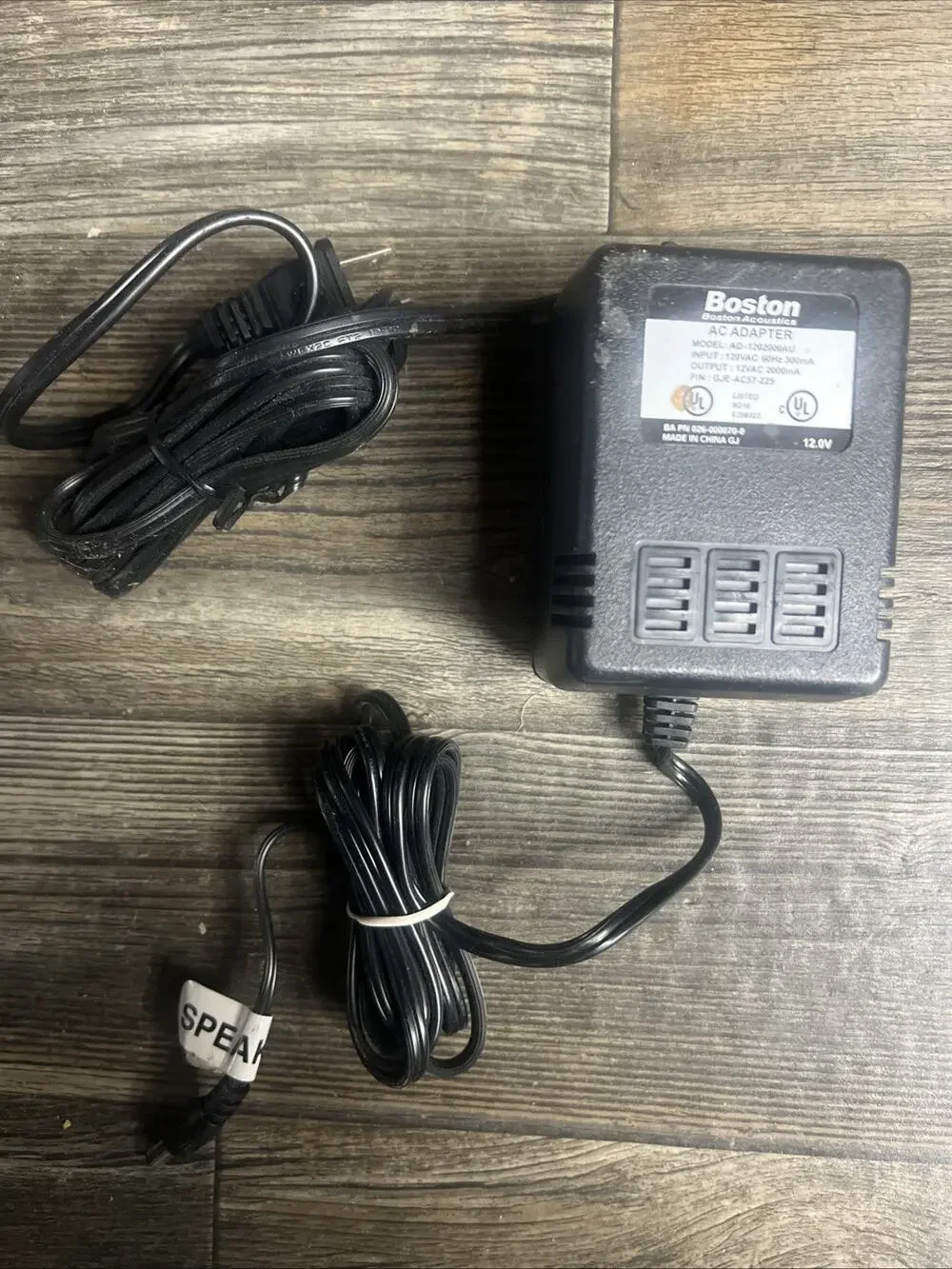 Boston Acoustics AD-1202000AU AC Adapter 12V Power Supply Original